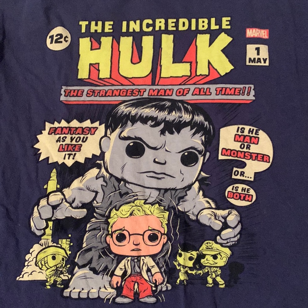 Funko Incredible Hulk tshirt navy unisex